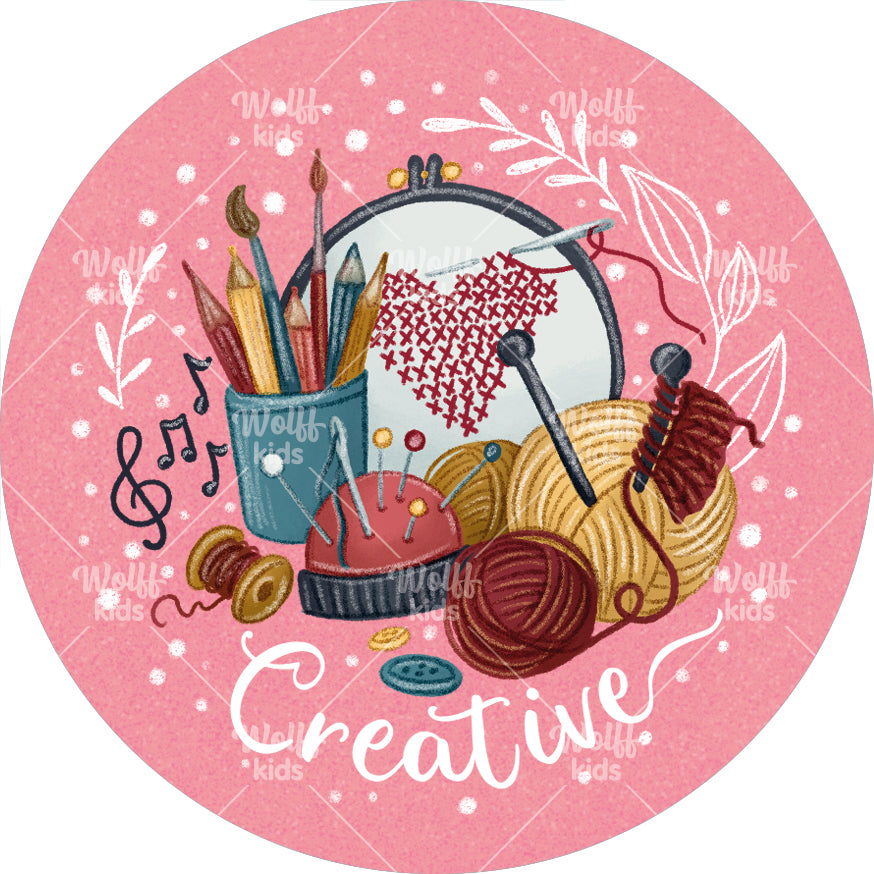 Einzelner Magnet: me-time: Hobbys pflegen und creativ sein